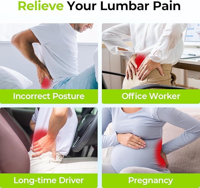 AUVON Lumbar Support Pillow for Office Chair - Image 2