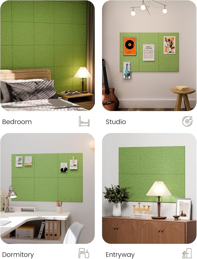 Fluxynara Large Felt Bulletin Board 36" x 24"Cork Board Alternative - Image 6