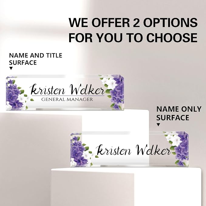 Custom Name Plate for Desk, Desk Name Plate Personalized, Office Decor for Women - Image 2