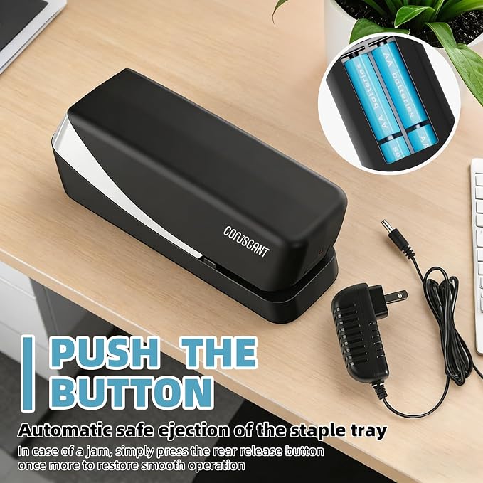 Coruscant Electric Stapler, No Jam Easy Reload, 25 Sheet Automatic Staplers - Image 6