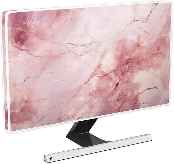 Baocicco Fashion Pink Marble Waterproof Television Cover 70 Inch Full Body by Baocicco