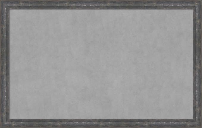 Amanti Art Grey Framed Magnetic Board 27x43 Large Vision Board by AmantiArt