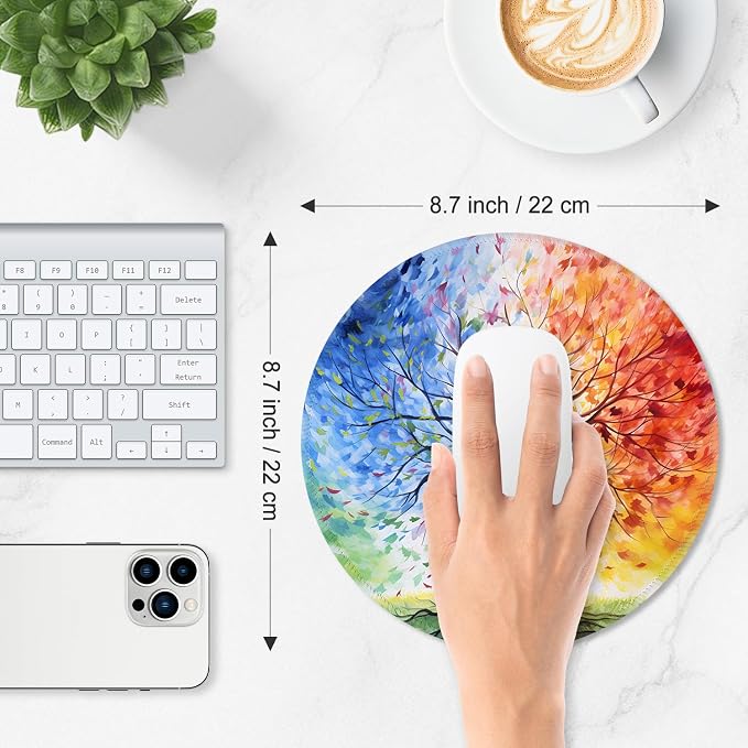 ITNRSIIET Mouse Pad Non-Slip Rubber Base Smooth Surface Stitched Edges - Image 3