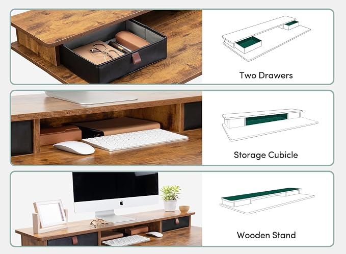 FEZIBO 48 x 24 Inch Height Adjustable Electric Standing Desk - Image 5
