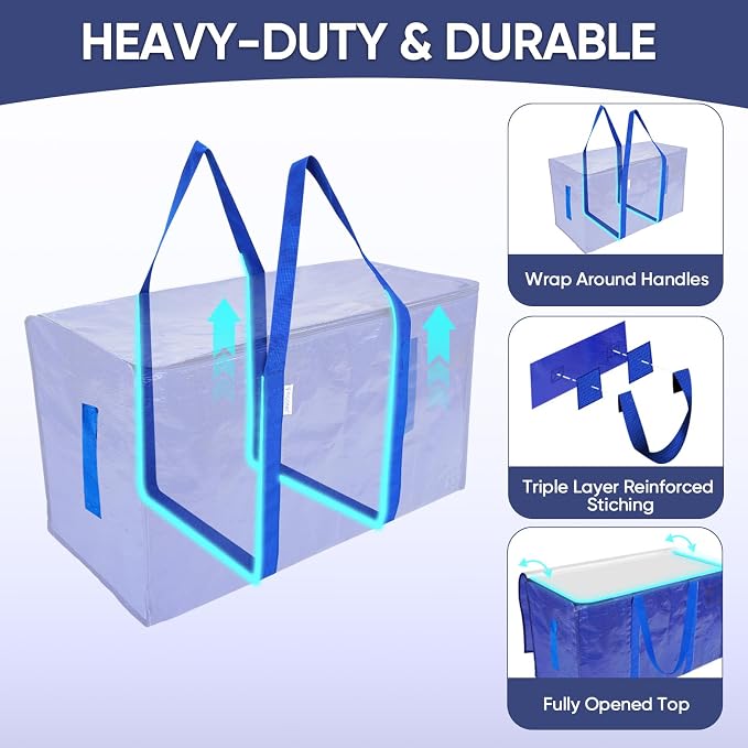 TICONN 16 Pack Extra Large Moving Bags Heavy Duty - Image 2