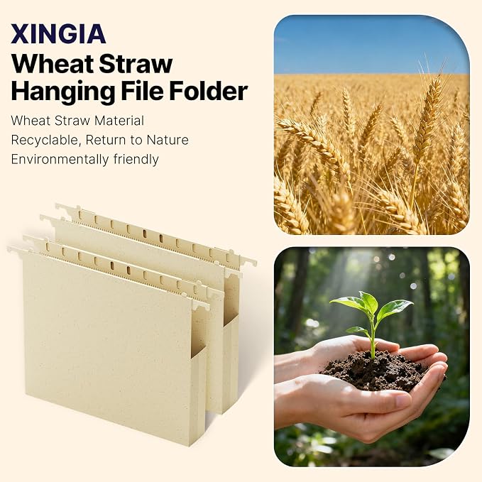 XINGIA Hanging File Folders Letter Size, Heavy Duty 1" Expanding Hanging File - Image 6