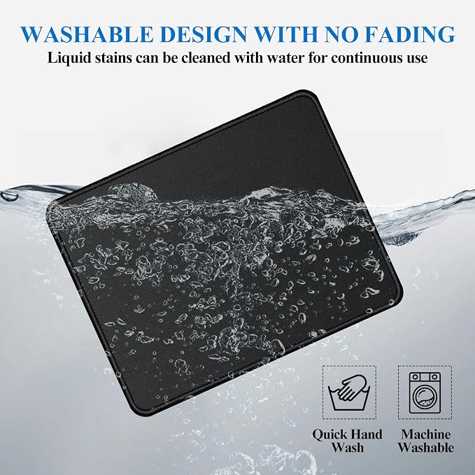 Mouse Pads, Office and Gaming, Stitched Edges, Rubber Anti Slip Base Mouse pad - Image 6