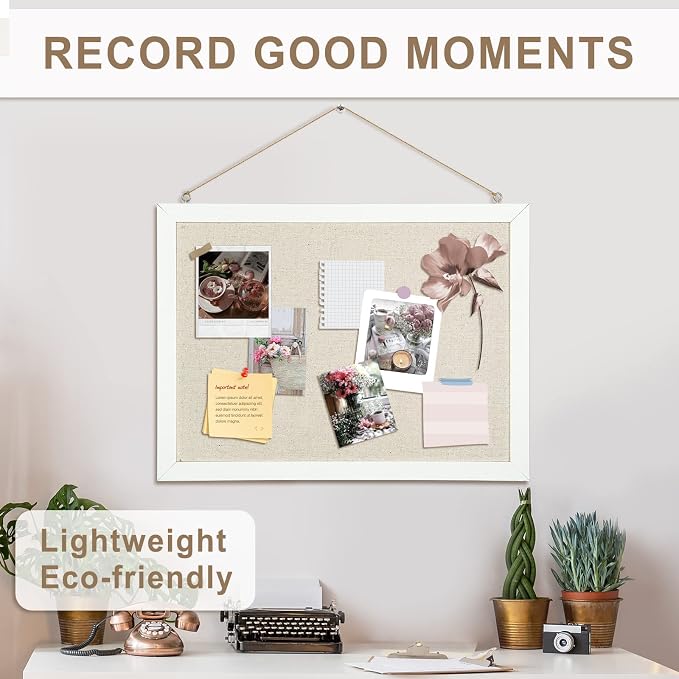 2-Pack Double-Sided Wood Framed Cork Board - Image 5