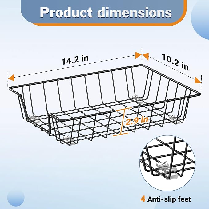 Gawerk Letter Desk Tray Organizer, A4 File Tray Magazine Files Storage Basket - Image 2