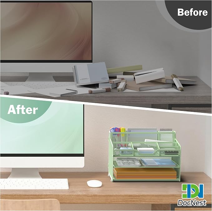 Docnest 3 Tier Mesh Desk Organizer - Image 2