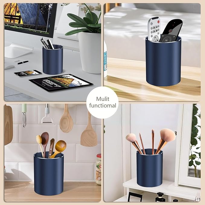 Pen holder, aluminum alloy waterproof pen holder, desktop simple and modern - Image 3