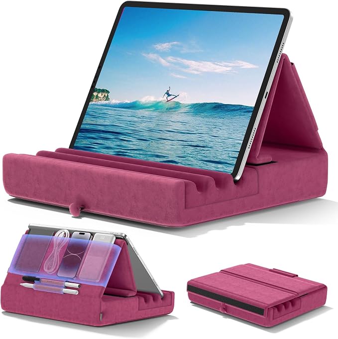 KDD Tablet Pillow Holder, Foldable iPad Stand by KDD