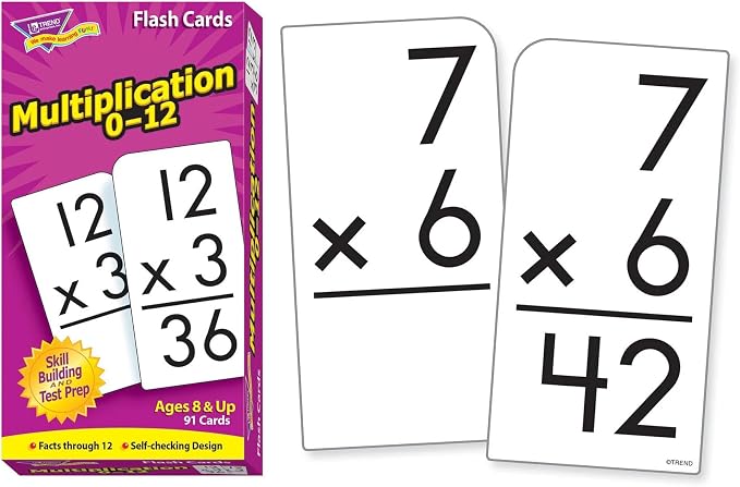 TREND ENTERPRISES: Multiplication 0-12 Skill Drill Flash Cards, Exciting Way - Image 2