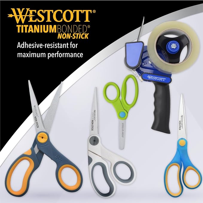 Westcott 8-Inch Non-Stick Titanium Scissors - Image 6