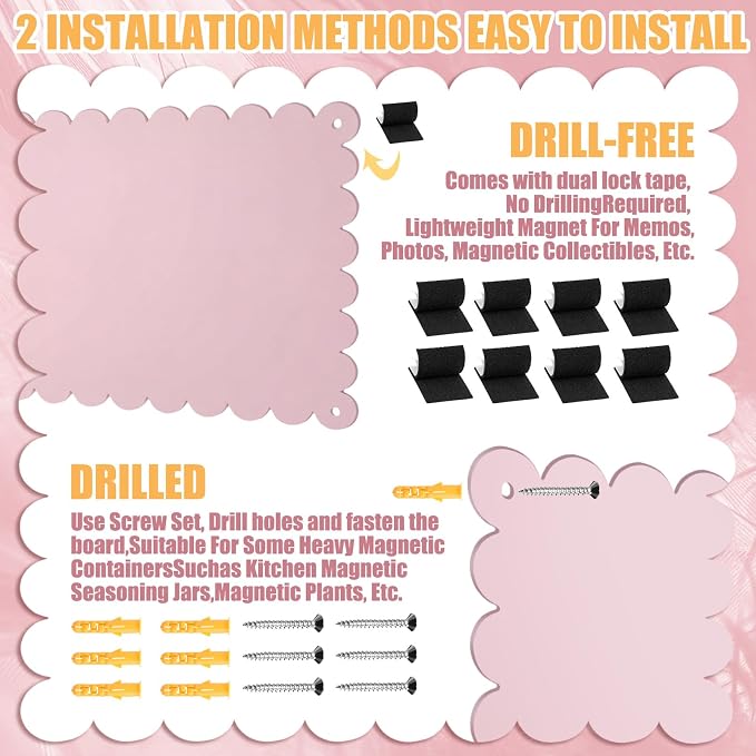 Gueevin 3pack Magnetic Board for Wall 16.1" x 13" Magnet Bulletin Board to - Image 4
