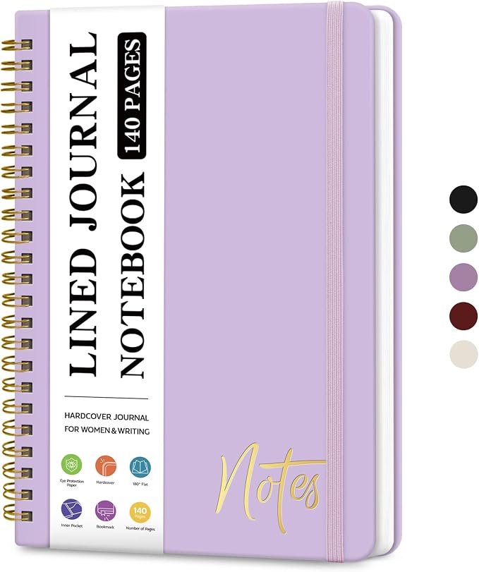 ZOTIA Lined Spiral Journal Notebook by Zotia