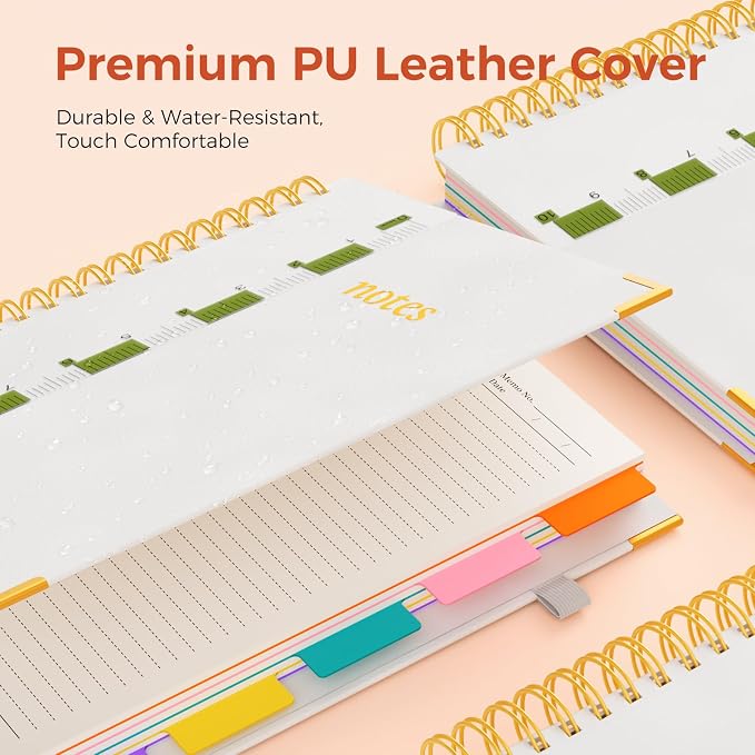 XYark A4 Hardcover Spiral Notebook, 8.5"x11" College Ruled Notebooks - Image 2