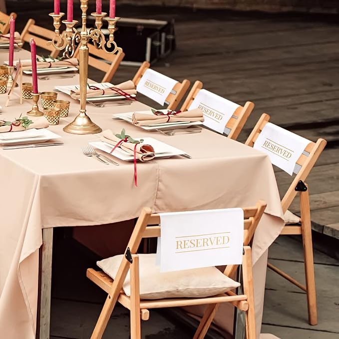 Buryeah 12 Pcs Reserved Seating Signs - Image 3