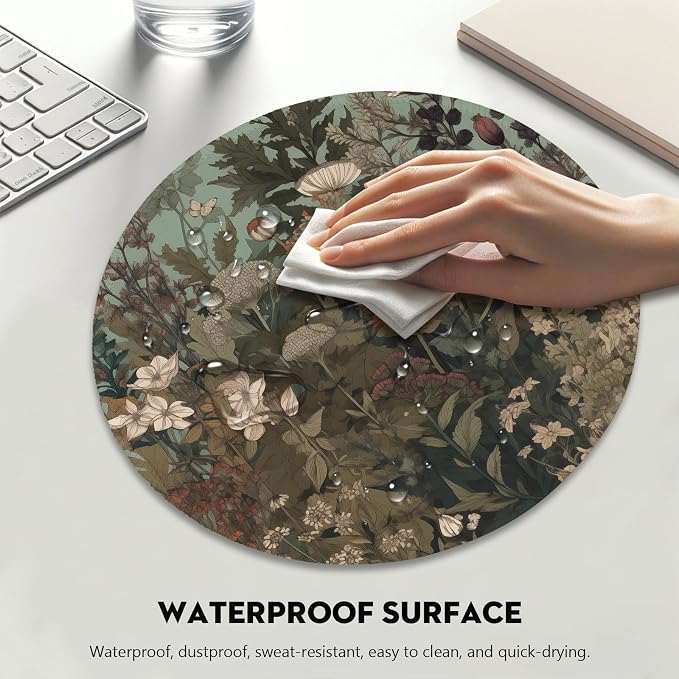 Botanical Elegance Wildflower Mouse Pad - Image 4