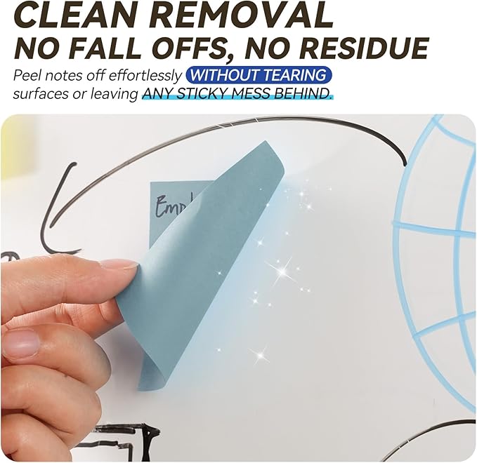 Sticky Notes 3x3in + 2x1.5in Small Sticky Note, 12 Pack 6 Colors Self-Sticky Note Pads | Sticks Strong & Removes Clean | Recycled Paper Cute Sticky Notes to School Supplies, Office Products-DeskLoop Office