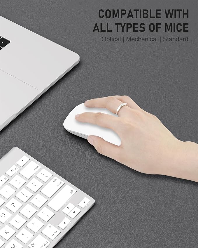 Desk Pad, 23.6" x 13.8" PU Leather Non-Slip Desk Mat Large Mouse Pad - Image 4