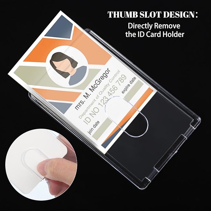 2 Set Badge Holder Retractable Clip Heavy Duty Badge Reel - Image 3