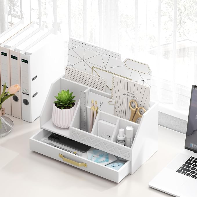 Wisuce Bamboo Mail Organizer Countertop - Image 4