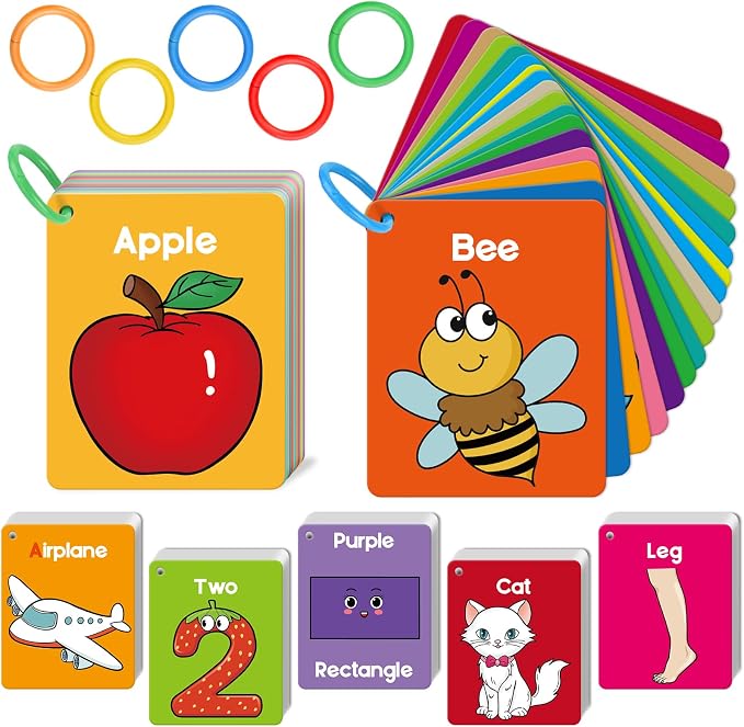Torlam Toddler Flash Cards Baby Cognitive Flashcards by Torlam