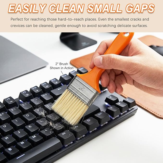 3 Pack Microfiber Duster Brush, Soft Bristles Detailing Brush Dusting Tools - Image 5