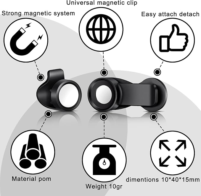 Moxweyeni 3 Pcs Bladder Clip Water Tube Hydration Hose Magnetic Clip Military - Image 2