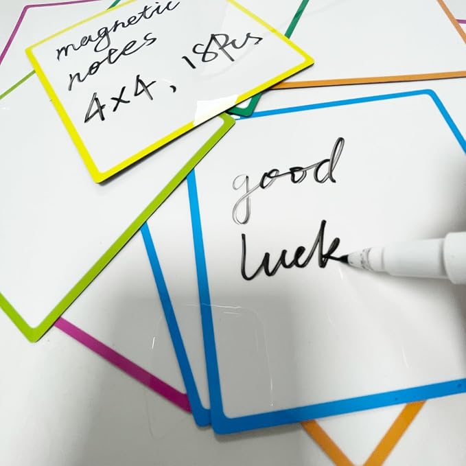 18 Packs, Edge Color Magnets Labels, Widely Use to Post Notes - Image 6