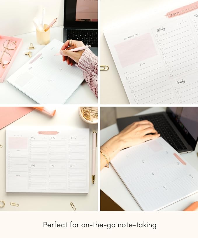 Lamare Weekly Planner Notepad – Premium Undated Weekly To Do List Notepad - Image 8