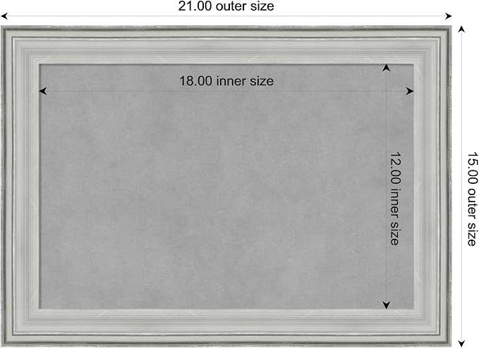 Amanti Art Silver Framed Magnetic Board 15x21 Small Vision Board - Image 4