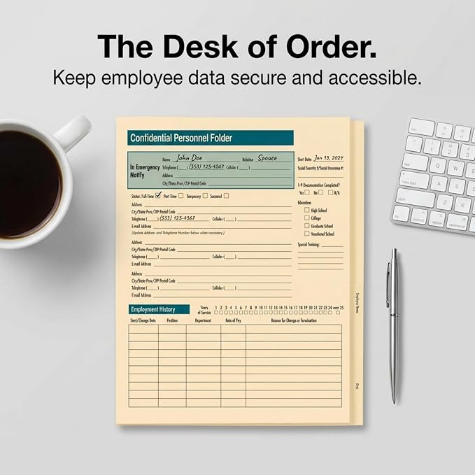 ComplyRight Confidential Personnel Folder, Document Filing Folder - Image 5