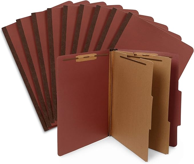 10 Legal Size Classification Folders - Image 5