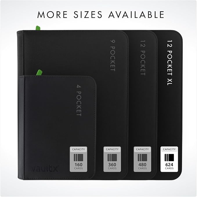 Vault X 12 XL Pocket Zip Binder, 624 Cards, Exo-Tec Material, 26 Side-Loading - Image 7