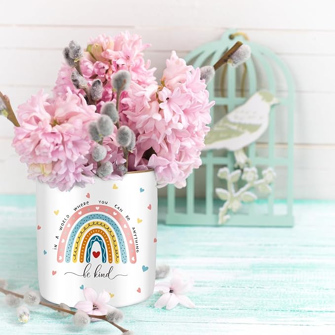 Pen Holder, Ceramic Durable Pencil Cup - Image 5