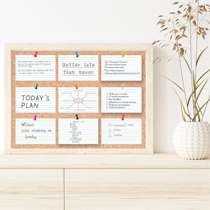 White Index Cards 5x8 Ruled, Lined Index Cards, Flash Cards, Flashcards - Image 8