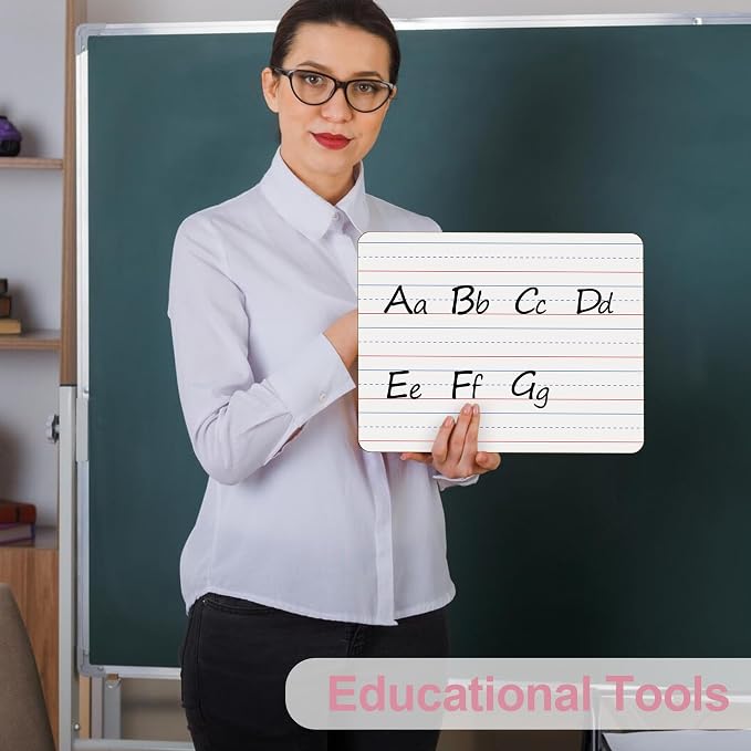 Dry Erase Boards 32 Pack, Double Sided Small Whiteboards - Image 6