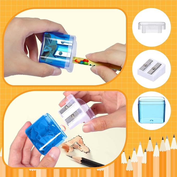 100 Pack Pencil Sharpener Bulk, Manual Pencil Sharpener - Image 5