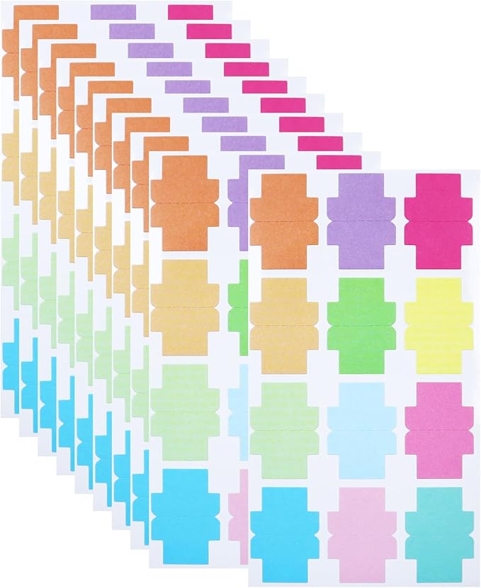 120 Pieces Sticky Blank Monthly Index Tabs Double-Sided Page Markers, by YIKTUNQ