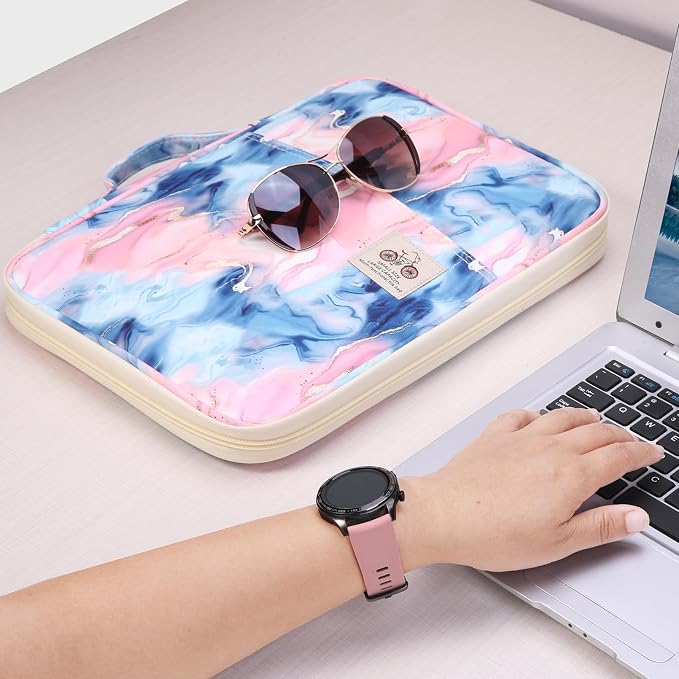 JAKAGO A4 Travel Portfolio Multifunctional Document Organizer Zippered Case - Image 2
