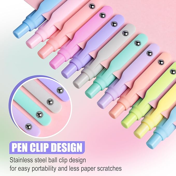 Fenmay Gel Pens, Quick Dry No Smudge, Smooth Writing Comfortable Grip Pen - Image 2