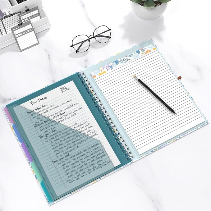 Hongri Clipboard Folio with Refillable Lined Notepad, 8.5 x 11 Folders with - Image 7