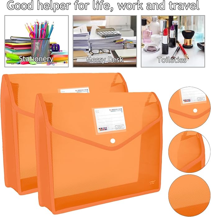 Plastic File Folders Legal Size Expandable Document Folder - Image 3