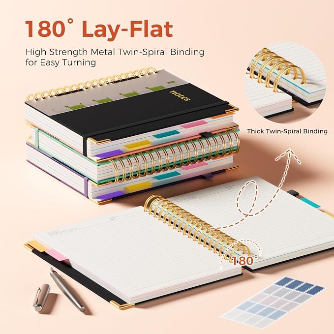Line Hardcover Spiral Notebook - Image 3