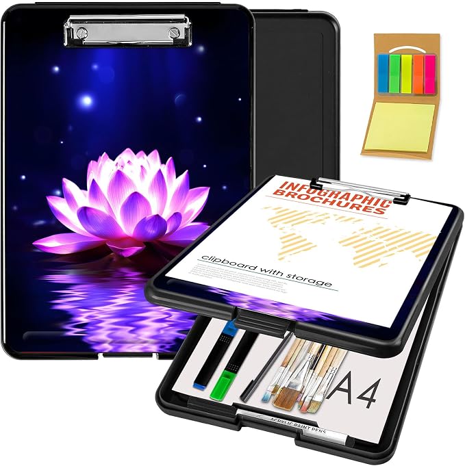 Clipboard with Storage, Office Supplies Nursing Clipboards Folder with Pen by CAPAUNVDA