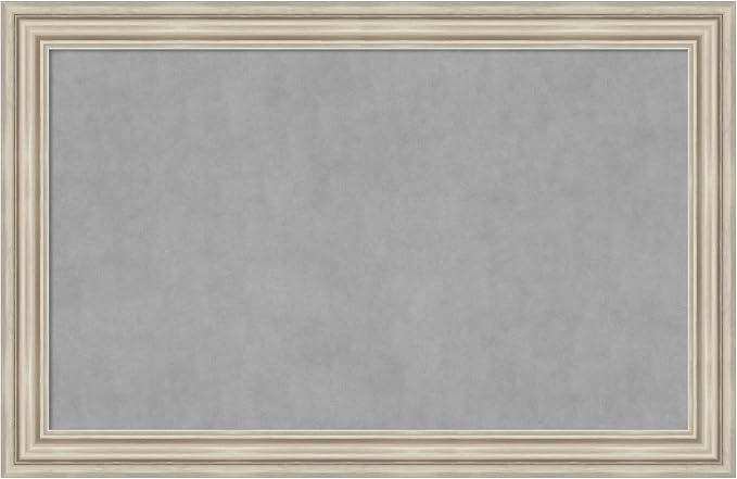 Amanti Art Silver Framed Magnetic Board 30x46 Large Vision Board by AmantiArt