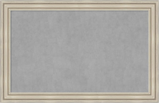 Amanti Art Silver Framed Magnetic Board 30x46 Large Vision Board by AmantiArt