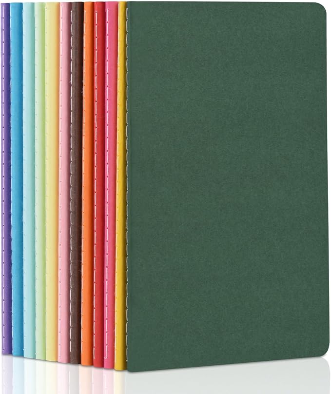 ZCZN 12 Pack Colorful Blank Notebooks Bulk, A5 Journals by ZCZN